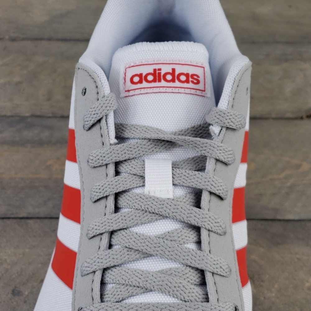 adidas RUN60S Men's Running Shoes White/Grey/Red - Picture 7 of 8